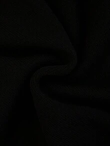 Áo len dệt kim dài tay màu đen dễ thương và ngọt ngào, cổ lệch, dáng ôm, thiết kế hở vai, xẻ tà hai bên, thích hợp cho nữ mùa xuân/hè. - màu đen - Xem 9