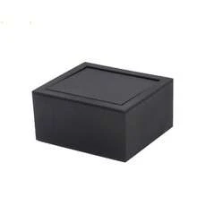 Caja giratoria de alta calidad para gemelos con tapa blanda y negra, empaque de regalo - Negro - Ver 4