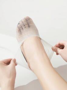 1/5/10 pares de calcetines con dedos abiertos y malla transpirable, calcetines invisibles antideslizantes para barco, adecuados para mujeres - Multicolor - Ver 6