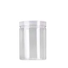 3pcs Transparent Plastic Jars With Lids, Round Containers Suitable For Slime Storage, DIY Craft Storage, Jewelry Sample Accessory Storage - Clear - View 3