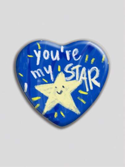 Cute Heart-Shaped Badge, Classic Fashion Badge/Brooch, 2D Flat Design, High-Quality Metal Accessory, Suitable For Decorating Clothes, Hats, Backpacks, Funny Gifts For Friends, Classmates, Colleagues, And Families