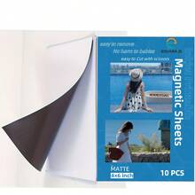 10 Sheets MATTE Printable Magnetic Paper 4 X 6 Inch For Inkjet Printers, Magnetic Paper - 10Pcs - View 7
