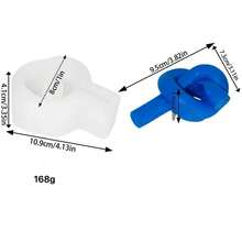 绳结烛台硅胶模具 DIY 手工创意烛台 香薰石石膏烛台硅胶模具 - A-白色 - 查看 4