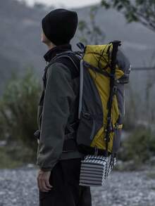 CAMEL CROWN Outdoor Professional Mountaineering Backpack, Large Capacity Carrying System, Travel Camping Hiking Backpack - Dark Grey - View 3