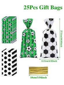 50 Stücke Fußball Muster Süßigkeitentüten, Fußball Themen Geschenktüten, 1. Geburtstags Party Deko, Gender Reveal Party Deko, Baby Shower Deko, Party Gastgeschenktüten, Geschenkverpackungstüten, Baby Jungen Party Zubehör, Fußball Themen Geburtstags Party Dekorationen, Snacktüten, Sport Themen Party Deko, Weltmeisterschaft Dekorationen, Sport Event Zubehör, Feiertagsparty Gastgeschenke - Fußball - Übersicht 13