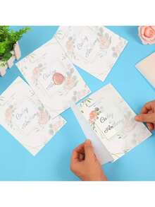 10pcs Blank Wedding Envelope Covers, Transparent Paper Invitation Envelope Liners, Ideal For Wedding Invitations, Cards, Envelopes, Parties - Multiple Styles - View 10