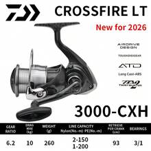 DAIWA CROSSFIRE LT 旋转式渔线轮 1000-6000 ABS 金属线轴 5-12KG 强力硬式渔线轮 轻巧坚固的机身 - 金色 - 查看 16