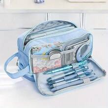 大容量铅笔袋 可爱大文具袋 笔袋 多层笔盒 拉链铅笔袋 学生学习用品 - 款式一 - 查看 9