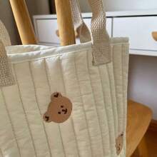 Mommy Bag, Travel Tote, Niche Baby Bottle & Diaper Bag, Quilted Cotton Tote, Stroller Hanging Bag - Multicolor - View 5