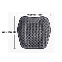 Car Seat Cushion In Summer Honeycomb Gel Seat Cushion Truck Monolithic Silica Gel Ventilation Cool Breathable Office Fart Pad - A - 查看 11