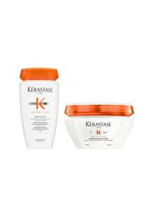 Kérastase [Bundle] Nutritive Bain Satin Shampoo 250 Ml + Masquintense Riche Hair Mask 200 Ml - Nutritive - View 1