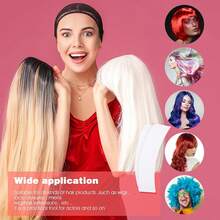 100pcs Double Sided Wig Tape Waterproof Lace Front Tape For Wigs Adhesive Tape Strong Hold Clear Wig Tape For Lace Wigs Toupee Hairpiece, Halloween - View 3