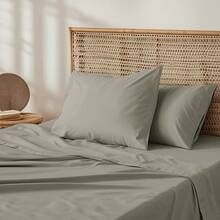 SERAPHINEX Sheet Sets With Pillowcases - Light Gray - View 4