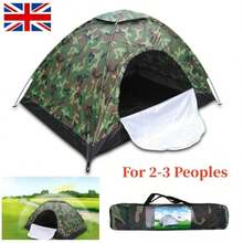 2-3 Man Automatic Instant Double Layer Camping Tent Waterproof Outdoor - Army Green - View 2