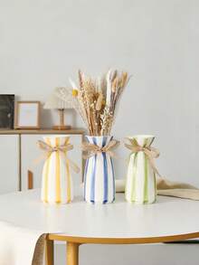 Multi-Color Ceramic Vase - Vase, Home Decor Ceramic Vase, Living Room Bedroom Dining Room Office Bookshelf Decorations, Office Decor - Multicolor - View 2