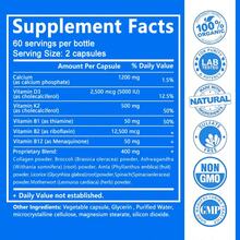 Calcium Supplement - Contains Vitamins D3, K2, B12, Zinc, Supports Immune, Nerve & Heart Health - 120 Softgels - 1 chai - Xem 2