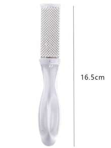 1pc Professional Stainless Steel Foot File/Callus Remover, Splash-Proof Design, Ergonomic Handle, Coarse & Fine Sanding Surface, Durable Plastic Material, Suitable For Home SPA Foot & Hand Care. Foot Care Tool To Remove Calluses, Perfect Graduation Gift. - Multicolor - View 11