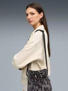 PUMA 百搭休閒輕便斜背 肩背包 女款 - 黑色 - 查看 2