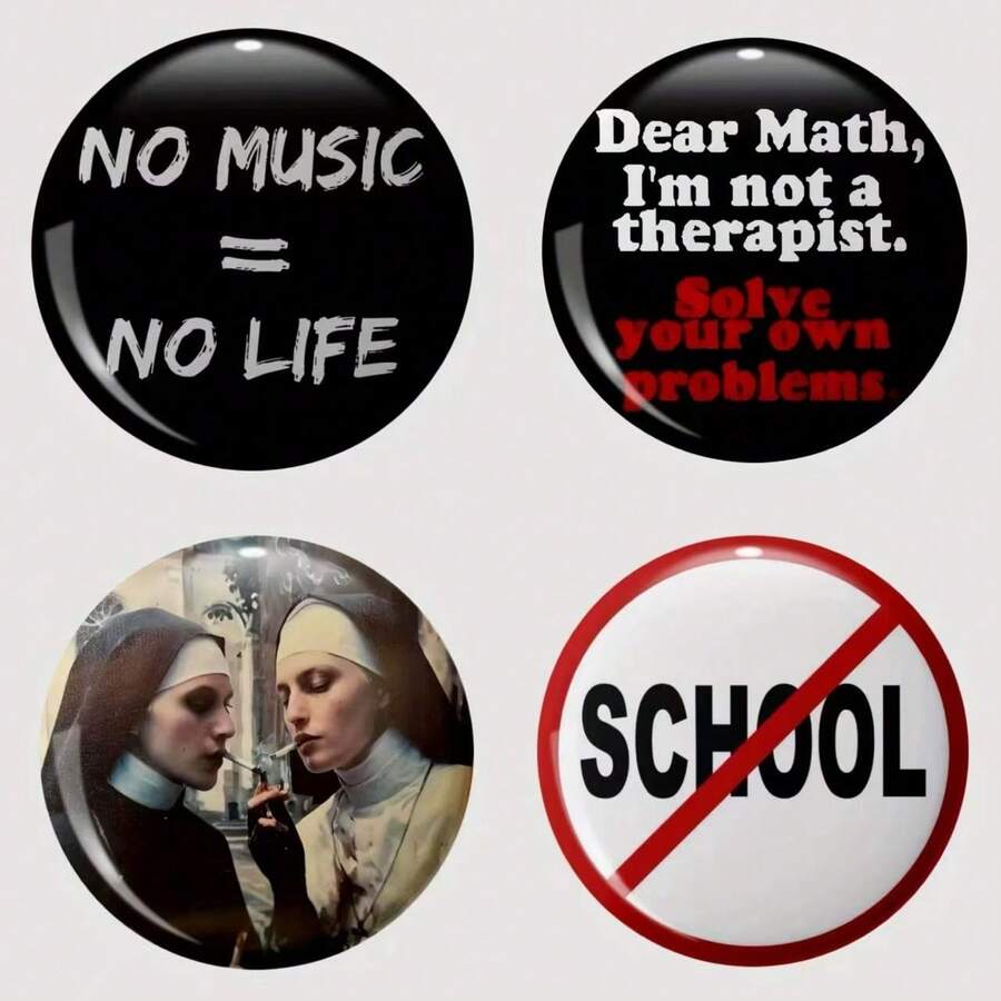 Interesting Pattern Brooch Pin, Women's Lapel Brooch Pin, Bag Pendant, Fashion Accessory, Fun Gift For Friends, Family, Teachers And Classmates - Multicolor - View 1