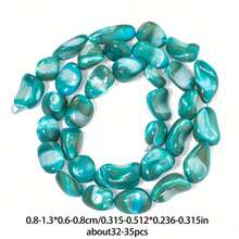 Hạt xà cừ vỏ sò tự nhiên không đều, hạt rời dùng để làm trang sức DIY, vòng tay, vòng cổ và phụ kiện. - vỏ bọc - Xem 14