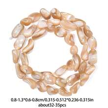 Hạt xà cừ vỏ sò tự nhiên không đều, hạt rời dùng để làm trang sức DIY, vòng tay, vòng cổ và phụ kiện. - vỏ bọc - Xem 9