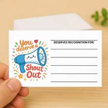 60pcs Positive Energy Inspiring Cards, Suitable For Teachers, Students And Employees - You Deserve It! Colorful Motivational Thank You And Recognition Reward Cards For Classroom, Office Team Incentives, School Bulletin Boards And Employee Commendation - A - View 5