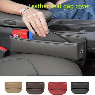 Leather Car Seat Gap Filler Organizer And Storages Automotive Accessories Universal For Car SUV Truck Fill The Gap