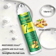 1瓶7天生姜护发油，强健头皮精华，滋养、舒缓、修护、控油丰盈，去除头皮屑，修护分叉/受损发质，防止断裂，即刻抚平毛躁，令细软发质更显丰盈、健康、亮泽，适用于干枯、毛躁、烫染、热损伤、易脱落发质，强韧秀发。 - 正裝 - 查看 2