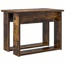 CROISSANCE Ensemble de tables basses 2 pcs Chêne fumé Bois d'ingénierie - Tabac - Voir 8