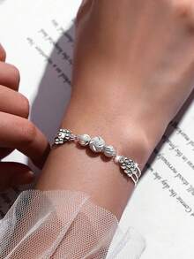 1pc S925 Sterling Silver Multi-Layer Beaded Bracelet, Chinese Style Fashion High-End Luxury Versatile Bracelet, Suitable For Daily Wear, Party, Festival Gift - Beads - View 7