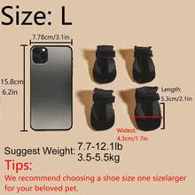 Soft Bottom Comfortable Breathable Cat/Dog Shoes, Suitable For All Seasons, Designed For Small Pets - Black - View 14