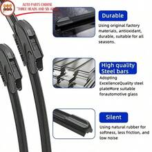 Mazda6 Hatchback GG1 2002-2007 Windshield Wiper Rubber Silicone Blades - T0022+0018 - View 8