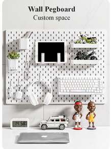 1 件装黑色/白色 DIY 洞洞板，洞洞板墙面收纳板，壁挂式洞洞板，洞洞板组合套装，墙面钥匙架，洞洞板墙面管理器，墙面框架，适用于厨房、家庭、办公室、工艺室、车库、工作室。 - 彩色 - 查看 7