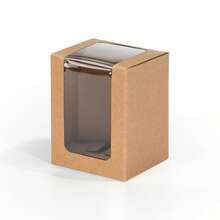 10 hộp quà trưng bày trong suốt kích thước 8x8x10cm, thích hợp đựng cốc thủy tinh/nến/tượng nhỏ, hộp quà tặng và bao bì sản phẩm bán lẻ 9oz. - Chậu hoa treo cửa sổ - 8x8x10cm - Xem 16