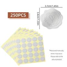 250pcs Golden Foil Stickers Self Adhesive Golden Envelope Seal Sticker For Wedding Invitations Cards Bridal Birthday Party - -- - View 7