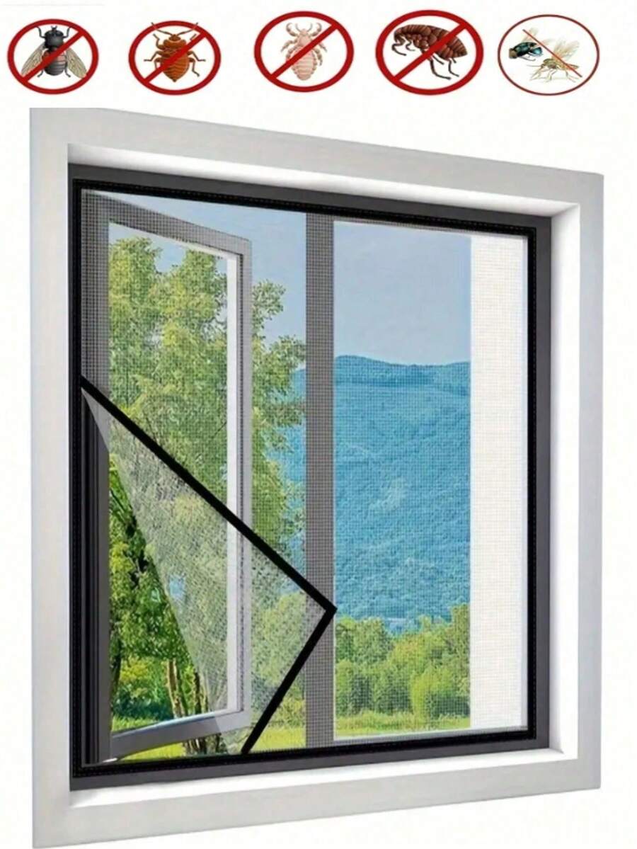 Mosquito-Proof Screen Window, Self-Adhesive Window Mosquito Net, Summer Insect-Proof Door, Window Mosquito Net