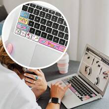 Cartoon Pattern Keyboard Function Sticker Skin Compatible With Apple Air - View 4