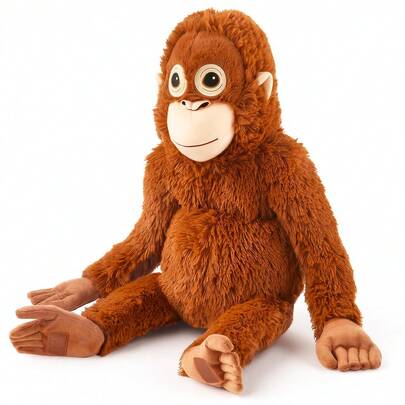 Muñeco de peluche grande de mono de boxeo, suave y cómodo, lavable, adecuado para niños, muñeco de peluche de mono realista y lindo