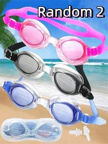 1/3pcs Swimming Goggles, Anti-Fog Clear Lens, Leak-Proof Design, Quick Adjust Strap, Perfect Swimming Accessory, Comfortable Fit For Training & Recreation - 泳鏡 - 查看 11