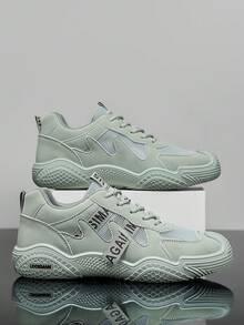 New Arrival Men's Versatile Niche Original Casual Thick Sole Non-Slip Sneakers, Fashion Leisure Sports Shoes - Green - View 1