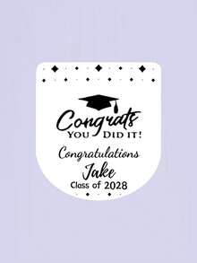 42 Miếng Dán Tốt Nghiệp Cá Nhân Hóa - 3.6*3.26cm. Được thiết kế cho mùa tốt nghiệp, những miếng dán này có thể tùy chỉnh với tên, lớp, năm tốt nghiệp và các họa tiết độc đáo (ví dụ: mũ tốt nghiệp, khẩu hiệu truyền cảm hứng). - Nhiều màu - Xem 14