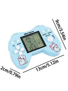 Retro Gamepad Design, Multi-Color Options, Pressure Relief Toy, Requires 2 AAA Batteries (Not Included), Built-In 26 Classic Games Including Memory Challenge, Shooting Games, Etc. Classic Retro Puzzle Electronic Game Machine, Pocket-Sized Portable For Anytime Play, Ideal Gift For Children & Teenagers, Suitable For Halloween, Thanksgiving, Christmas And Birthday - Multicolor - View 9