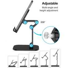 Soporte ajustable para teléfono, ajustable y plegable, adecuado para iPhone talla grande altos y compatible con teléfonos inteligentes y tabletas de 4.7" a 13", regalo de primavera - Multicolor - Ver 1
