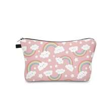 Bolsa de maquillaje de viaje bolsa pequeña regalo para mujeres Cloud Rainbow - Nube arcoíris - Ver 6