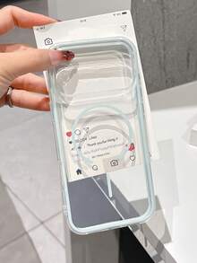 磁吸式单件装软边框透明防摔手机壳,兼容无线充电,适用于 17 Pro Max,具有防震防刮擦功能,也适用于 13/13 Pro/13 Pro Max/14/14 Pro/14 Pro Max/14 Plus/12/15 Pro/15 Pro Max/16/16 Pro/16 Plus/17/17 Pro Max/Air/11等机型,可爱苹果智能手机保护套 - 淺藍色 - 查看 6