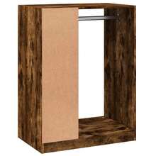 Großer Kleiderschrank Aus Holzwerkstoff In Räuchereiche-Optik 77x48x102 Cm - Stauraum Kommode Schrank Für Kleidung Wohnzimmer Schlafzimmer - 彩色 - 查看 8