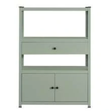 【幅80cm奥行40cm高さ112cm】スチールラック 高さ調整可能  扉付き 引き出し収納 大容量  オーペンラック 扉付き  オープンラック 可動棚 分割可能 大容量 オープンシェルフ 収納ラック キッチンラック 棚 食器棚 収納ラック 棚 物置 作業台 倉庫用 各棚板耐荷重約100kg - 1 - チェックする 5