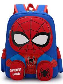 Marvel 可爱蜘蛛侠卡通印花小背包单肩包，轻便圣诞礼物，送给家人和朋友 - 彩色 - 查看 6
