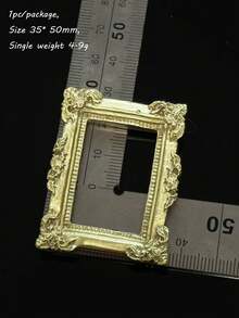 High Quality Lace Shaped Photo Frame Carving Baroque Diy Handmade Cream Glue Valley Beauty Shooting Doll House Props - Multicolor - View 24