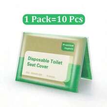 Cubierta desechable para asiento de inodoro - Impermeable, portátil para viajes, campamentos, hoteles, baños. Almohadilla protectora - Conveniente para baños públicos, viajes y vacaciones - Blanco - Ver 7